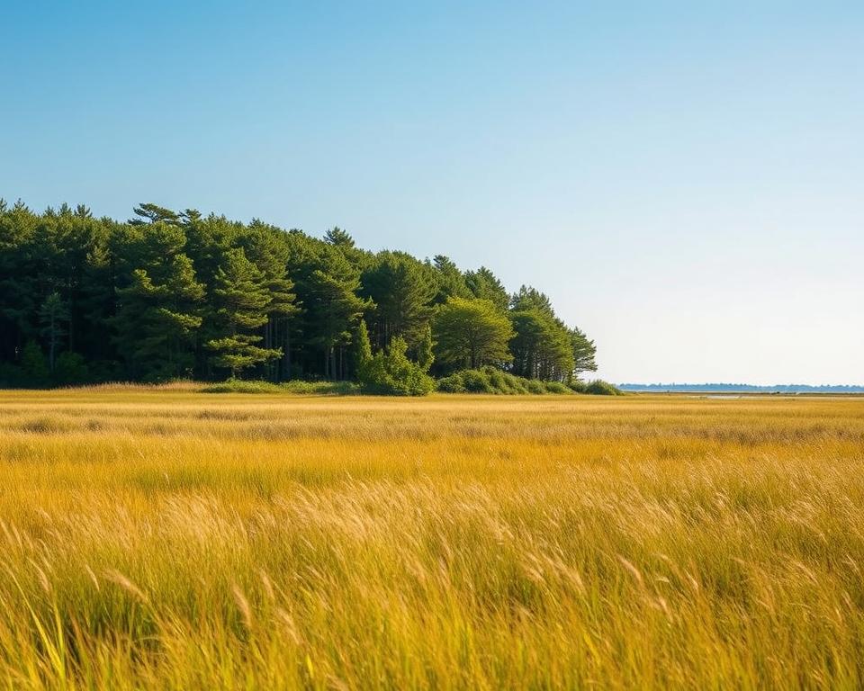 Salzwiesen und Kiefernwald in St. Peter-Ording Salzwiesen und Kiefernwald in St. Peter-Ording