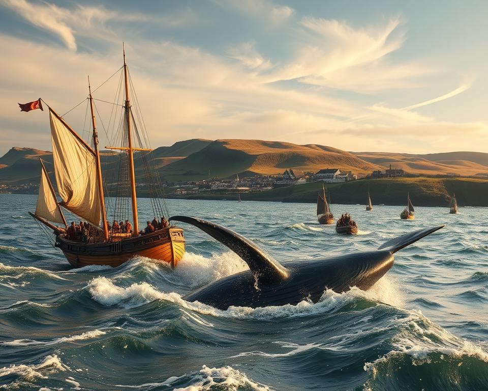 Historische Walfang Methoden Nordsee