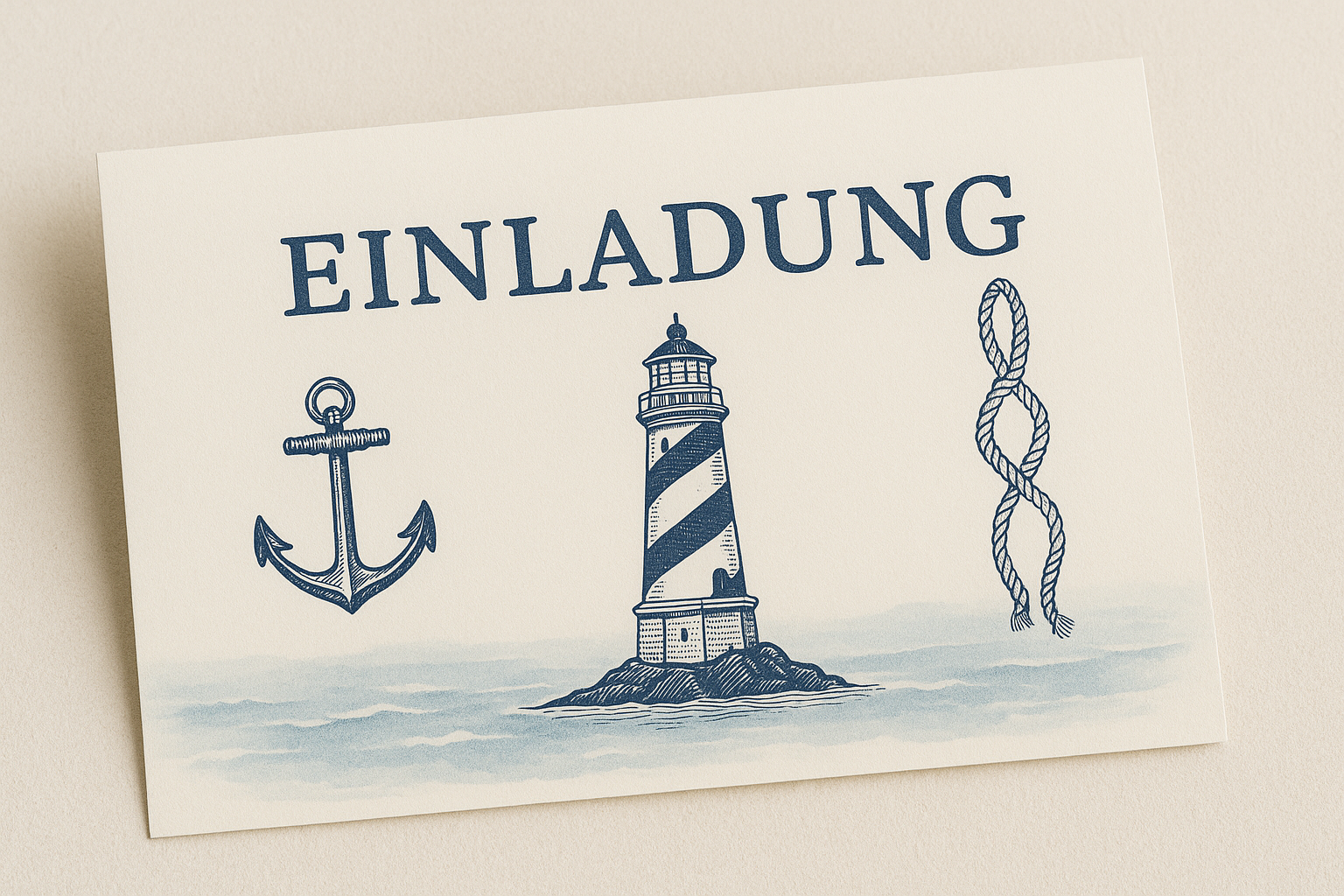 Einladungskarten im Nordsee-Look: Maritime Designs für jeden Anlass